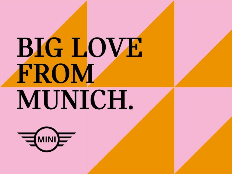 MINI - BIG LOVE from munich - wall of a building