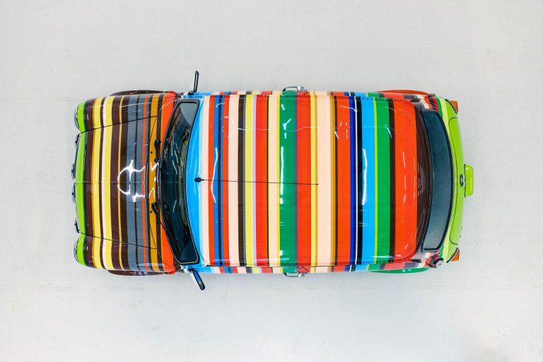 An image of the Mini Paul Smith from the top.