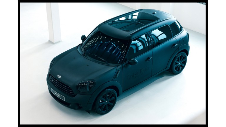 High angle view of the MINI Cooper Countryman by Calvin Klein.