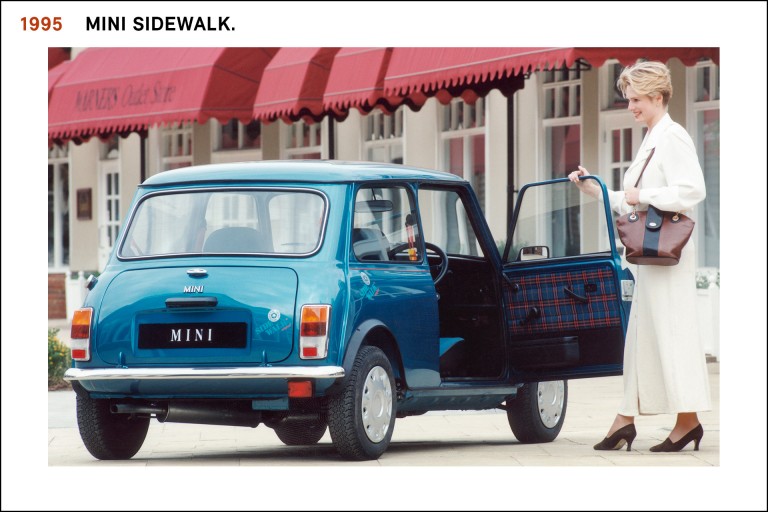The Mini Sidewalk from 1995, available in beautiful Kingfisher Blue.