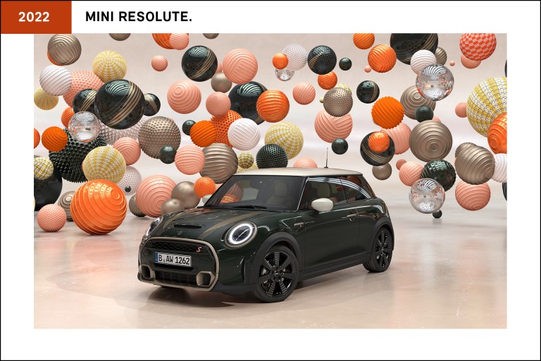 The third of the Special Edition models released in 2022, the MINI Resolute Edition was made as vibrant as only a MINI can be. Available as a MINI 3/5-door and MINI Convertible.