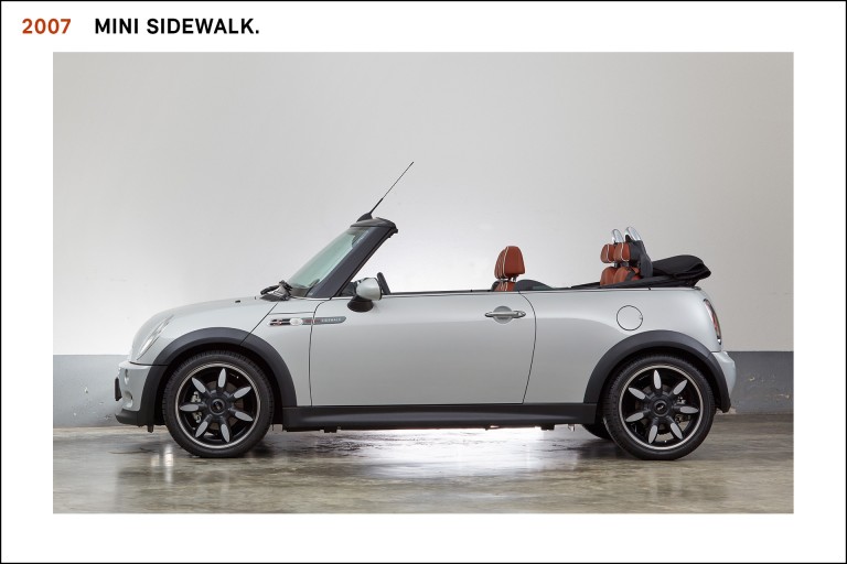 The MINI Sidewalk, from 2007, which offered an upgraded convertible experience with special premium materials and features.