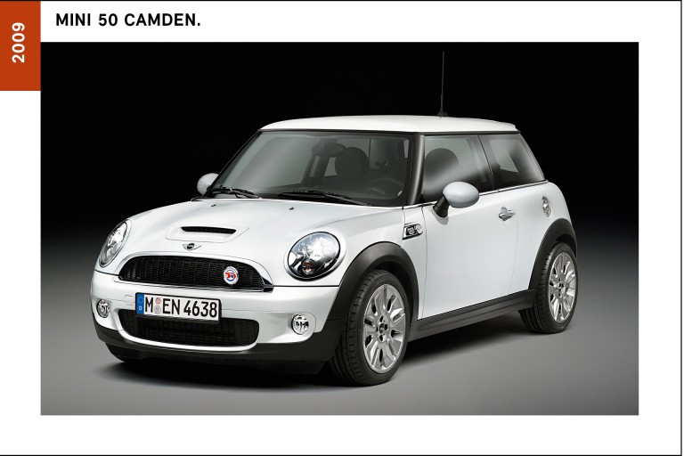The other special model released for our 50th anniversary, the MINI 50 Camden, was similarly sporty, but came in white.