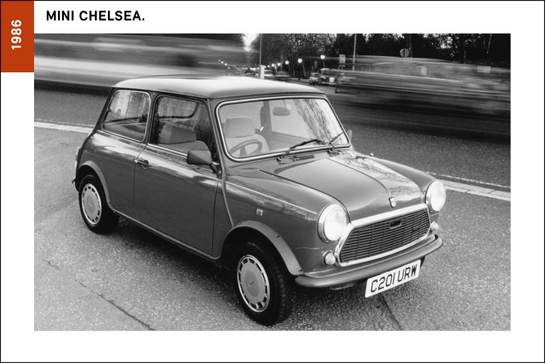 The Mini Chelsea from 1986, designed to help increase sales in Japan.