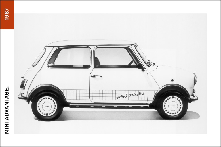 The Mini Advantage, which was launched in France in May 1987 for the French Open tennis championship. 