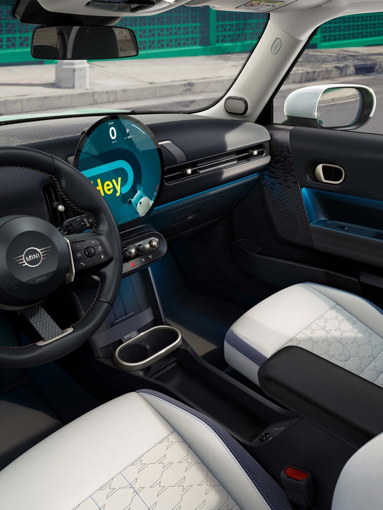 The dashboard of the New MINI Cooper.