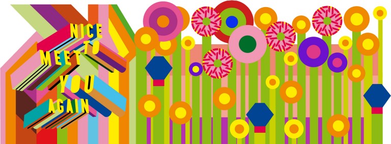 Thumbnail of Morag Myerscough's illustration for a wall for the London Design Festival.