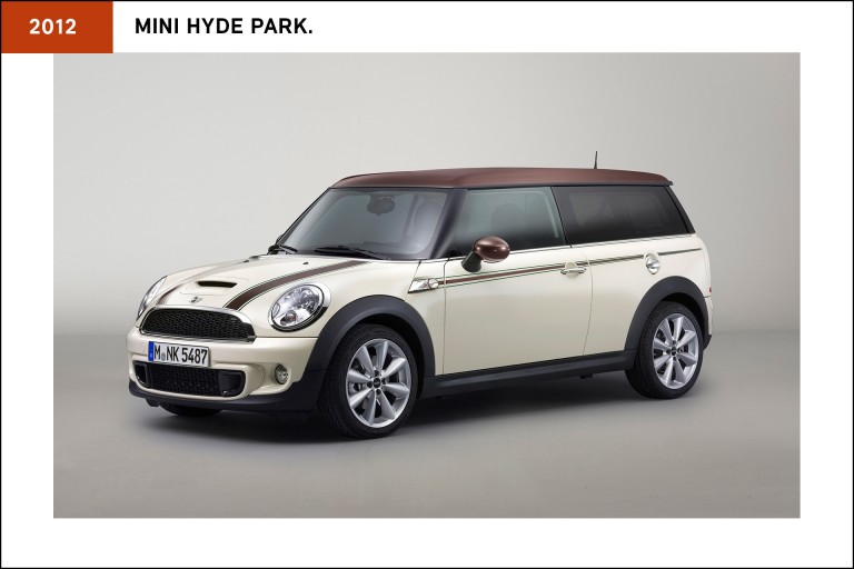 The discreetly British MINI Hyde Park, from 2012.