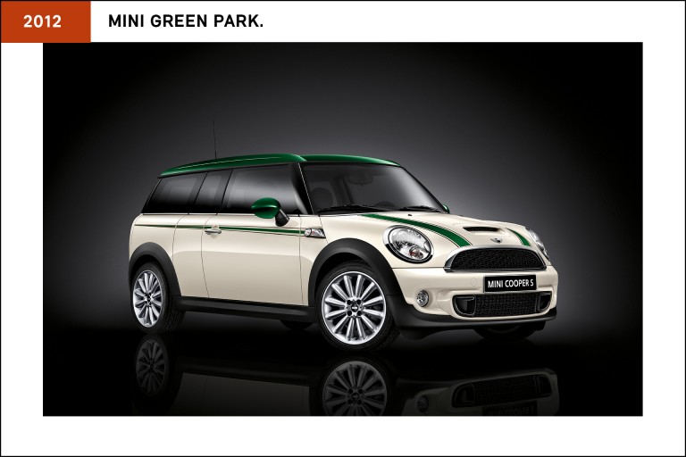 The MINI Green Park, which was designed to celebrate our sporting heritage with a very British flair. Released in 2012.