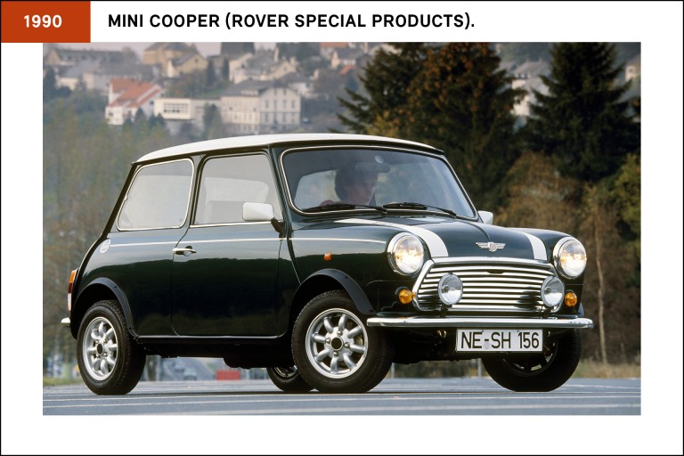 The Mini Cooper RSP (Rover Special Products). 1,650 were manufactured in 1990 to great success.